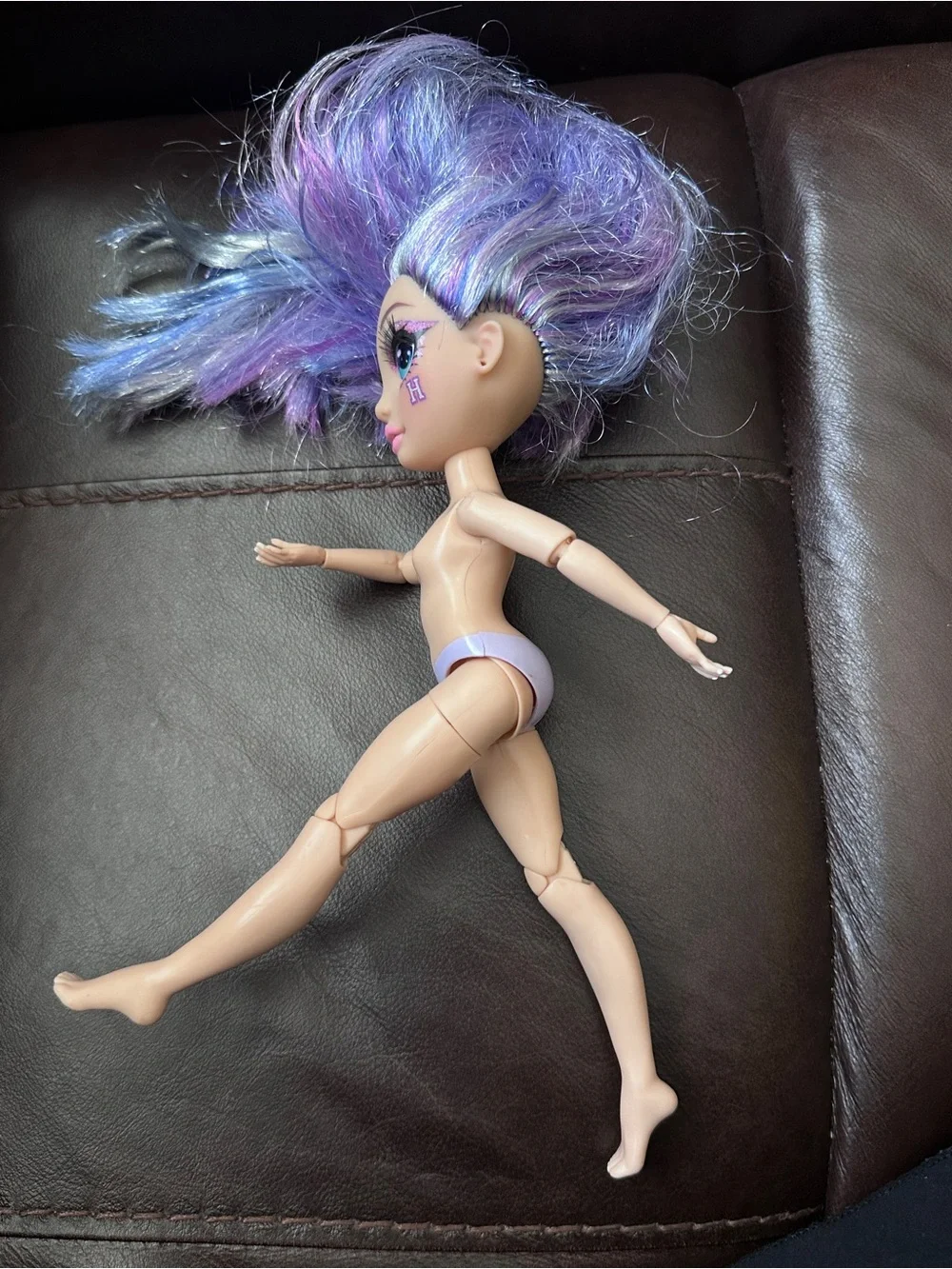 Rainbow High Cheer Violet Willow Purple Cheerleader Doll with no clothes